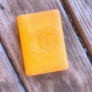 Authentic Chanel Cc Logo Bifold Card Holder